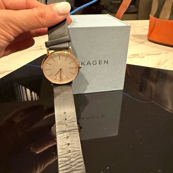 Skagen Signatur SKW6430, Black and Gold with White Face main image 5